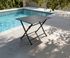 Table de jardin carré Dahlia 2 en aluminium 70x70x72 cm