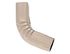 Coude frontal extérieur aluminium beige rosé 60 x 80 mm pour gouttière EDILIANS