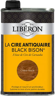 Cire antiquaire liquide "Black Bison" chêne foncé 0,5 L - LIBERON