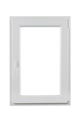 Fenêtre PVC 1 vantail oscillant-battant hauteur 95 x largeur 60 cm tirant droit