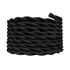 Câble électrique tissu torsadé noir 3m - TIBELEC