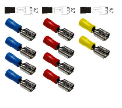 Cosse électrique  Domino, connecteur de câble, cosse et isolant