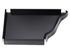 Talon corniche gauche aluminium noir pour gouttière EDILIANS