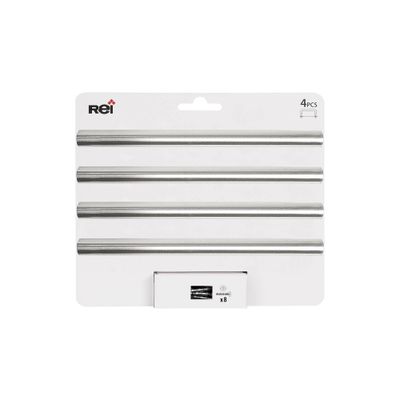 Poignée de meuble cylindrique inox entraxe 128 mm par 4 REI