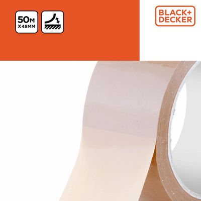 Ruban adhésif d'emballage 50 m x 48 mm - BLACK & DECKER