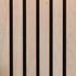 Panneau décoratif MDF 3D Latt pepper oak sur fond noir - Lot de 2 - 20 x 287 x 2500 mm - AJ TIMBER
