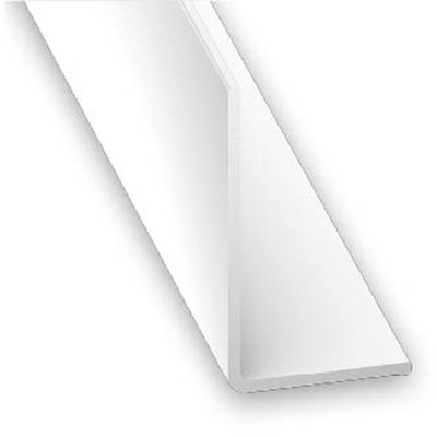 CORNIERE INEGALE PVC BLANC 10X20MM 2M CQFD