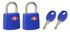 Cadenas à clés largeur 23 mm en métal s'entrouvrant par 2 MASTER LOCK