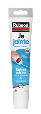 Mastic Silicone Sanitaire Je Jointe Transparent 50 ml RUBSON