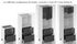 Façade de cuisine 2 casseroliers Cristal anthracite 60 cm pour meuble bas