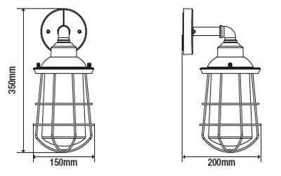 Applique extérieur E27 London anthracite IP44 7W 800 lumens  blanc chaud - ARLUX