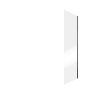 Paroi de douche latérale fixe 80x200 cm pour porte coulissante profilé chrome verre transparent 8 mm NewStyle Urban - SCHULTE