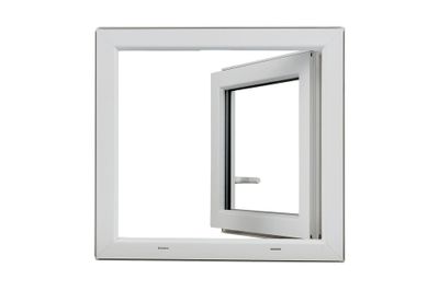 Fenêtre PVC blanc 1 vantail tirant gauche H.75 x l. 80 cm CLOSY