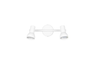 Réglette 2 spots GU10 Cantar blanc 2x5W - REALITY