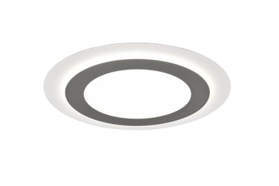 Plafonnier LED rond Morgan nickel 5600 lumens blanc variable CCT - TRIO