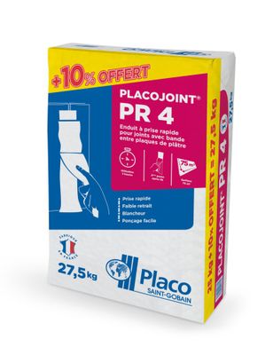 Enduit joint PR4 prise 4 heures 25kg - Nouvelles formule + 10% Placo®