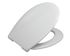 Abattant WC déclipsable frein de chute thermoplastique blanc Nissa Premium - SIAMP