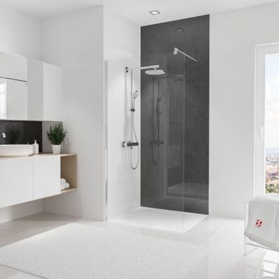 Panneau mural de douche 100x255 cm ardoise DécoDesign Brio - SCHULTE