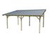 Carport monopente bois massif naturel 29.34 m² - HABRITA