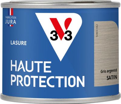 Lasure Haute Protection 8 ans satin gris argente 125 mL - V33