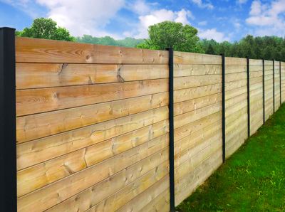 Poteau aluminium gris texturé EvoluH 21 First - 48 x 75 x 2300 mm - DEBARGE