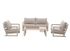 Salon de jardin PERTH 4 personnes aluminium crème PROLOISIRS