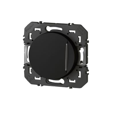 Bouton poussoir encastrable avec voyant lumineux Noir - Dooxie LEGRAND