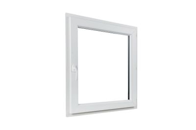 Fenêtre PVC blanc 1 vantail tirant droit H.95 x l. 80 cm CLOSY