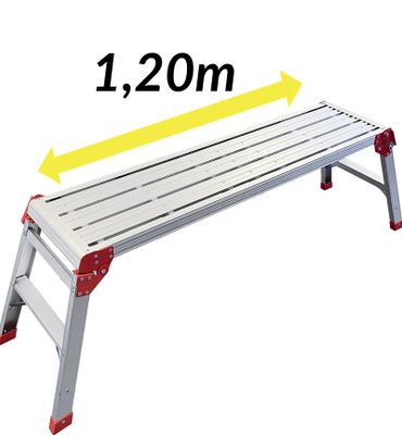Plateforme de travail PL120 télescopique aluminium - HAILO