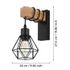 Applique TOWNSHEND noire et bois E27 60W EGLO