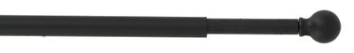 Tringle de vitrage extensible en métal de 0.6 à 1 m diam 7 Finition Noir mat - MOBOIS