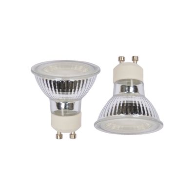 Lot de 2 ampoules spot LED GU10 5W = 350 lumens blanc chaud - COREP
