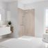 Panneaux muraux de douche 100+100x210 cm travertin romain DécoDesign Décor - SCHULTE