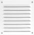 Grille à persiennes aluminium blanc avec moustiquaire 100 x 100 mm AUTOGYRE