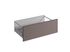 Façade tiroir pour meuble de cuisine Lotus basalte mat 27,6 x 80 cm OFITRES