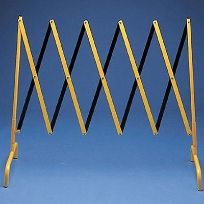 Barrière de chantier droite extensible jaune et noir MOTTEZ