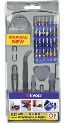 Kit spécial smartphone et tablette 32 pieces TIVOLY