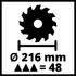 Scie à onglet radiale TE-SM 8 L Dual 1800 W - EINHELL