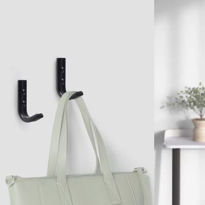 Patère 1 tête aluminium noir mat REI
