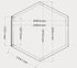 Habillage en bois hexagonal pour spas et piscines gonflables 209 x 209 x 71 cm 4,12 m², Livraison à domicile incluse - HABRITA