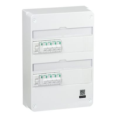 Tableau électrique pré-équipé 2 rangées peignable pour T1 à T3 - Resi9 SCHNEIDER ELECTRIC