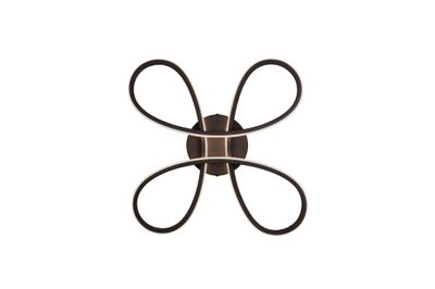 Plafonnier FLY noir LED 22W 2600 lumens blanc neutre - TRIO