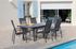 Table de jardin rectangulaire TERAMO en aluminium 180/240x90x77 cm PROLOISIRS
