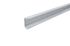 Rail de placard Ella 1 aluminium anodisé à une seule voie pour un vantail L.194 cm CIME