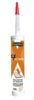 Colle Gx Extra Power pour revêtement PVC - 496 g - GROSFILLEX