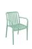 Fauteuil de jardin BARI polypropylène vert pastel - BOCARNEA