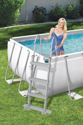 Piscine hors sol rectangulaire tubulaire 404 x 201 cm hauteur 100 cm - BESTWAY