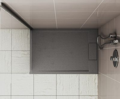 Receveur de douche 90x140 cm résine gris mat Island - OCEA