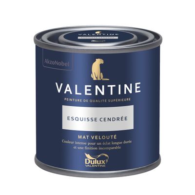 Peinture Valentine Mat Velouté Esquisse Cendrée 125 mL - DULUX VALENTINE