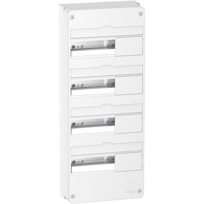 Tableau électrique vide 4 rangées 13 modules blanc - Resi9 SCHNEIDER ELECTRIC